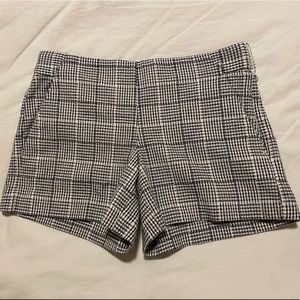 Loft black and white shorts